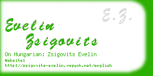 evelin zsigovits business card